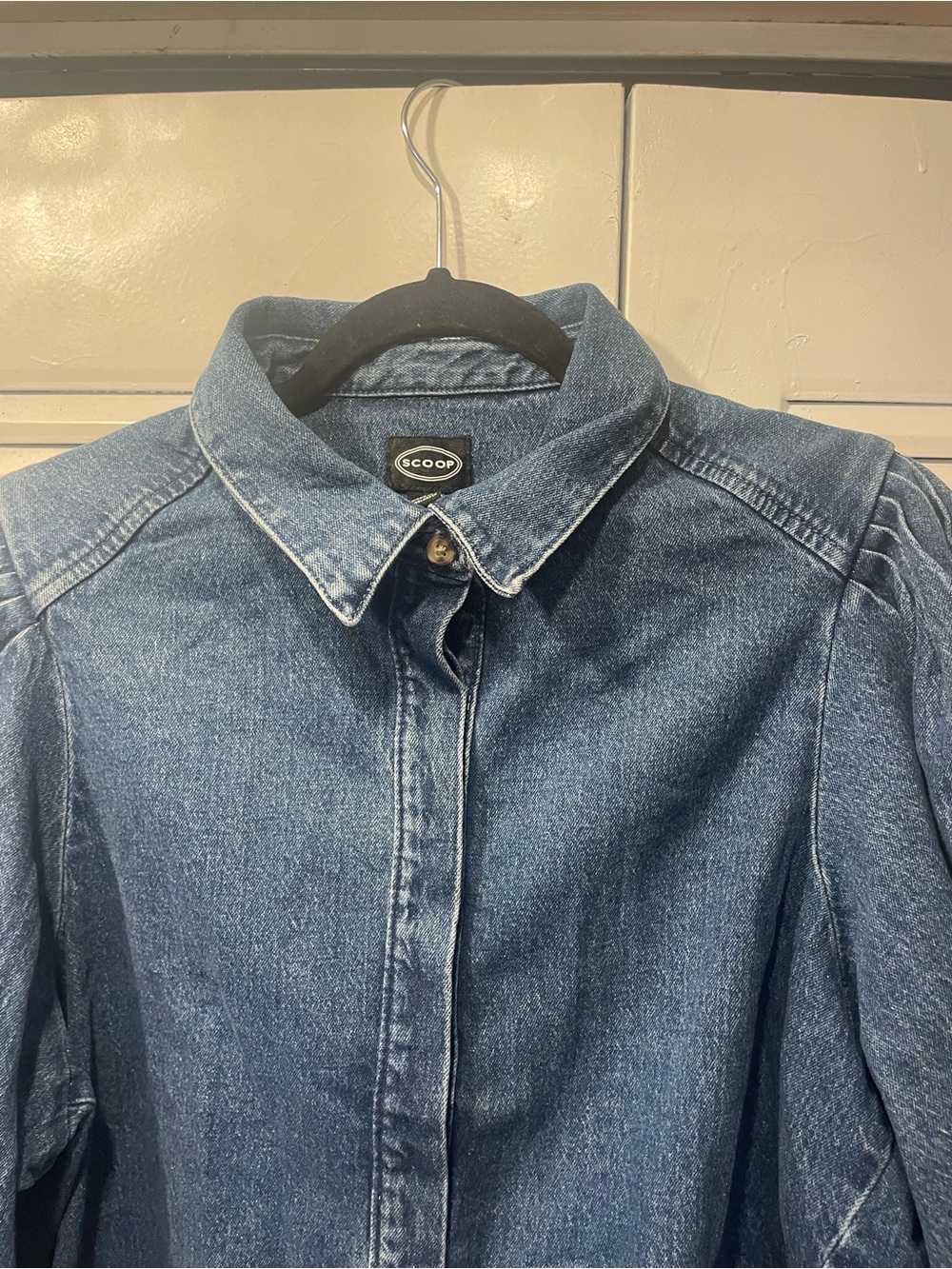 Scoop denim 3/4 puff sleeve shirt
Medium wash - Picture 6 of 6